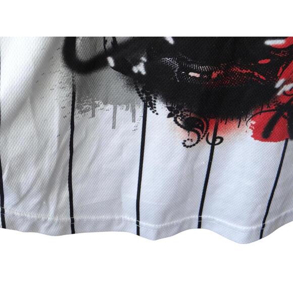 Y2K - VINTAGE Aaliyah Graphic Baseball Jersey - White & Black - Small - Picture 4 of 4